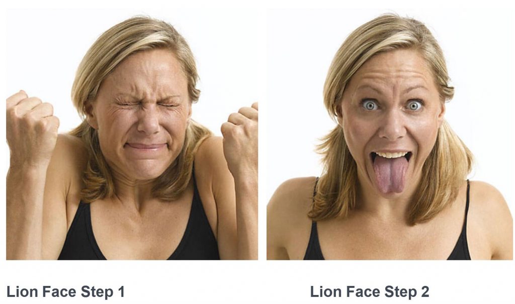 Image result for Lion Face yoga