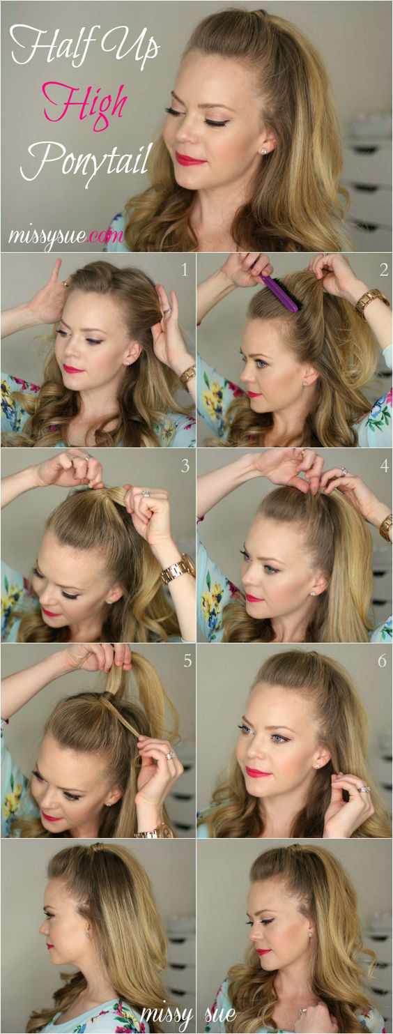 Easy Step by step hair tutorials for long hair Easy Step by step hair tutorials for long hair
