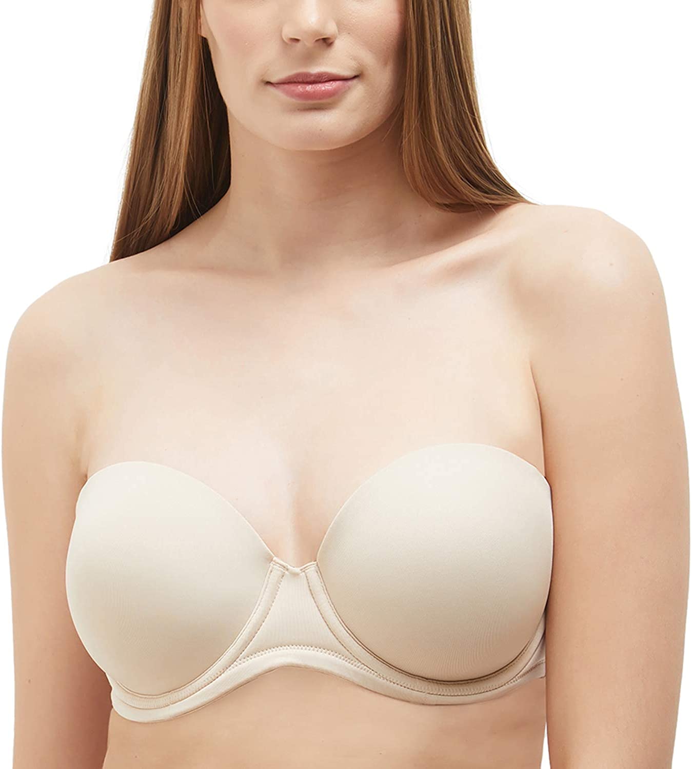 Wacoal Womens Red Carpet Strapless Full Busted Underwire Bra